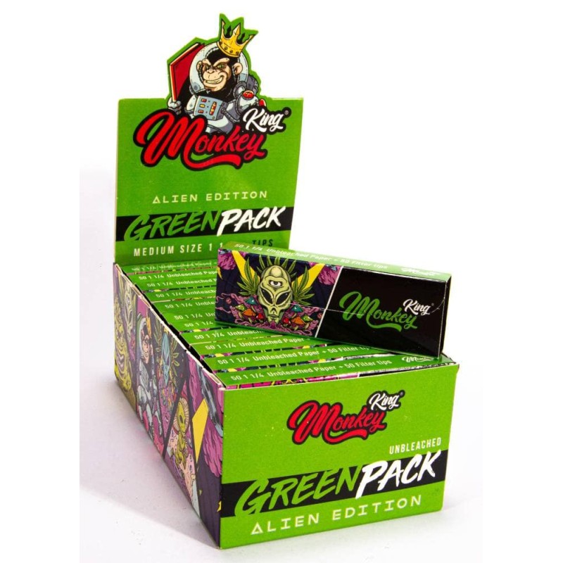 Monkey King Papel + Tips Green Pack
