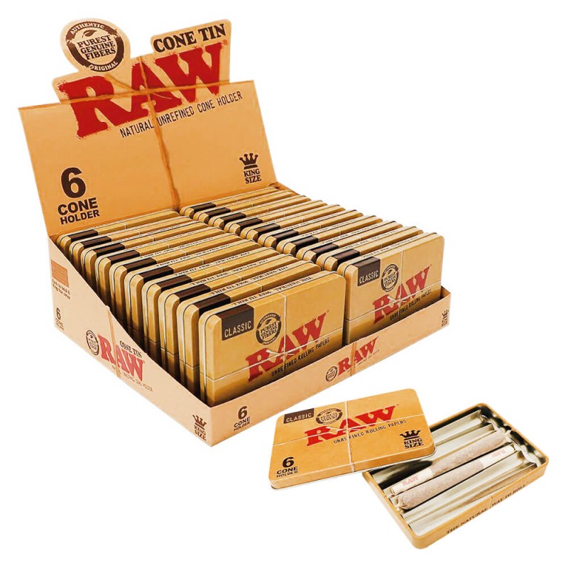 Raw Cone Tin Portaporros de Metal