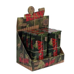 Raw Caja Metálica con 100 Filtros Pre-Enrollados